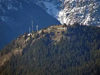 Le fort du Sapey vu depuis Aussois.