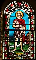 Vitrail représentant saint Caprais.