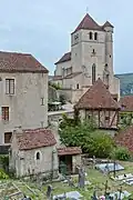 Le cimetière et l'église.