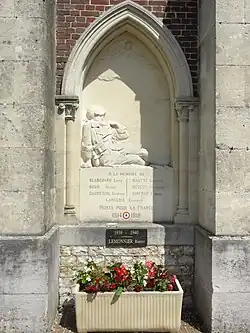 Monument aux morts, niche 1.
