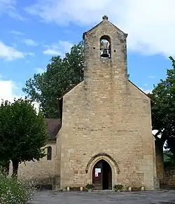 Le clocher-mur de l'église Saint-Marc.