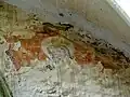 Peinture murale au chevet.