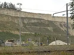 Les voies à la carrière Solvay de Saint-Germain-sur-Meuse.