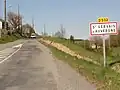 Entrée de l'agglomération.