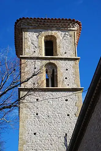 Face occidentale du clocher.