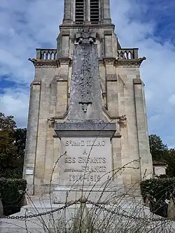 Monument aux morts de la première guerre mondiale.