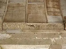 Oratoire du Sacre, détail d'une sablière.