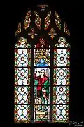 Le vitrail centralSaint Josse.