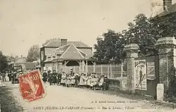 L'école de filles vers 1910.