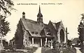 Saint-Léry ː l'église paroissiale Saint-Léry au début du XXe siècle (carte postale).