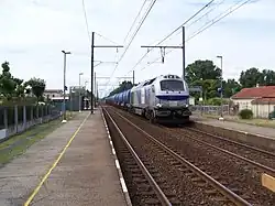 Les voies en direction de Bordeaux.