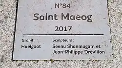 Plaque d'identification Saint-Maeog