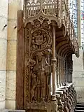Vue latérale depuis l'ouest : saint Jérôme, père de l'église.