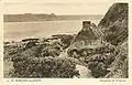 Chaumine de pêcheurs vers 1930 (carte postale).