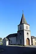 Le clocher de l'église reconstruit au XIXe&nbsp;siècle.