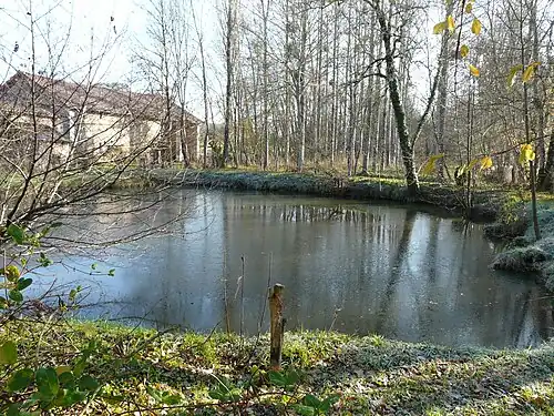 L'étang du bourg de Saint-Paul-de-Serre.
