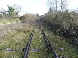 Tronçon désaffecté à Saint-Pierre-d'Exideuil.