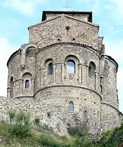 Le chevet construit au début du XIe&nbsp;siècle