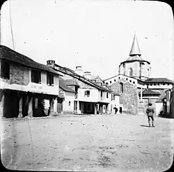 Saint-Savin (Hautes-Pyrénées) dans la seconde moitié du XIXe&nbsp;siècle, photo.