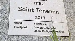 Plaque d'identification Saint-Tenenan