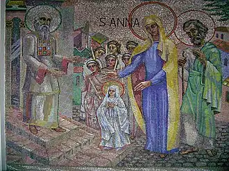Mosaïque de sainte Anne (1954), cathédrale du Christ-Roi de Mullingar, Irlande