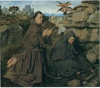 Saint François recevant les stigmates, Jan Van Eyck