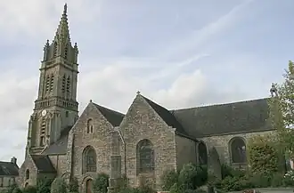 L'église vue de la place
