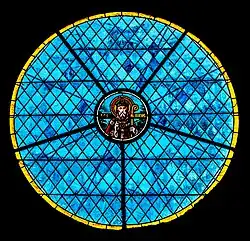 Vitrail de l'église Saint-Sauveur.