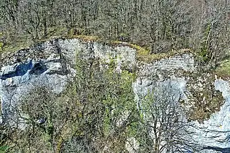 Muraille sud (gros plan).