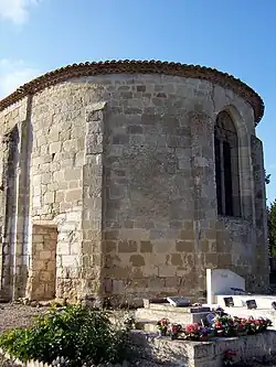 Le chevet, vue sud-ouest (sept.&nbsp;2012)