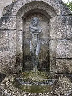 Statue de sainte Gwenn à Plouguin