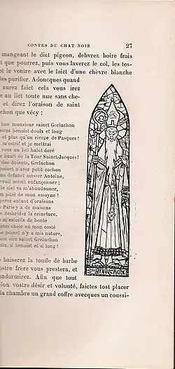Saint Greluchon, page des Contes du Chat Noir.