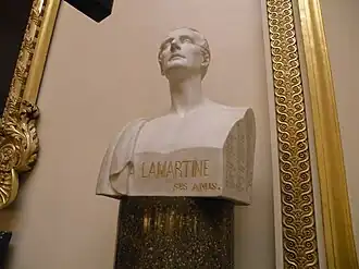 Buste de Lamartine au palais Bourbon (Paris).
