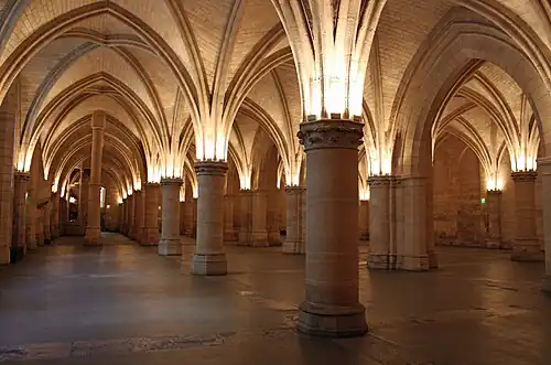 Salle des gens d'armes de la Conciergerie à Paris.