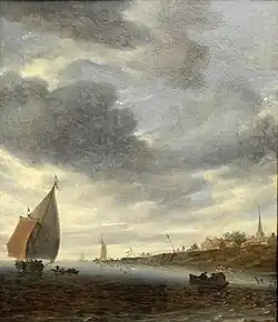 Lagune avec un voilier (1660)Gemäldegalerie (Berlin)