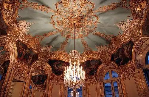 Le salon de la princesse, Hôtel de Soubise, Paris.