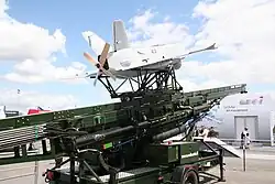 Drone sur son lanceur