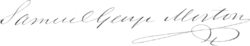 signature de Samuel George Morton