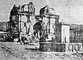 L'église catholique de San Pedro Sacatepéquez en ruine en 1925