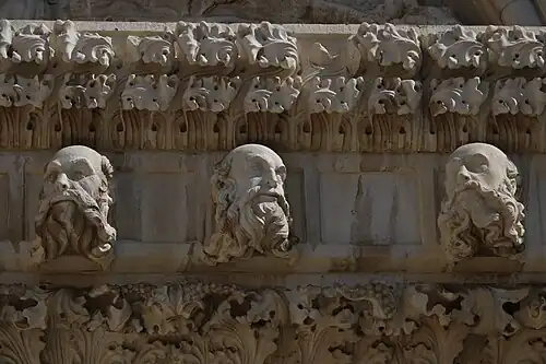 Détail de la façade.