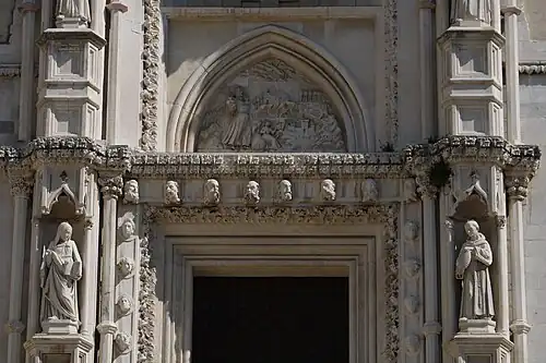 Détail de la façade.