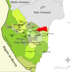 dans la comarque de la Vega Baja del Segura.