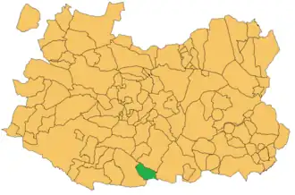 Localisation de San Lorenzo de Calatrava