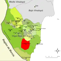 dans la comarque de la Vega Baja del Segura.