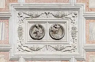 Bas-relief représentant les apôtres