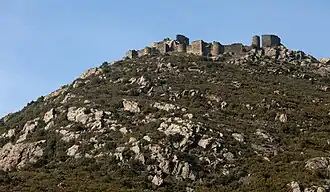 Les ruines depuis le monastère San Pere de Rodes.