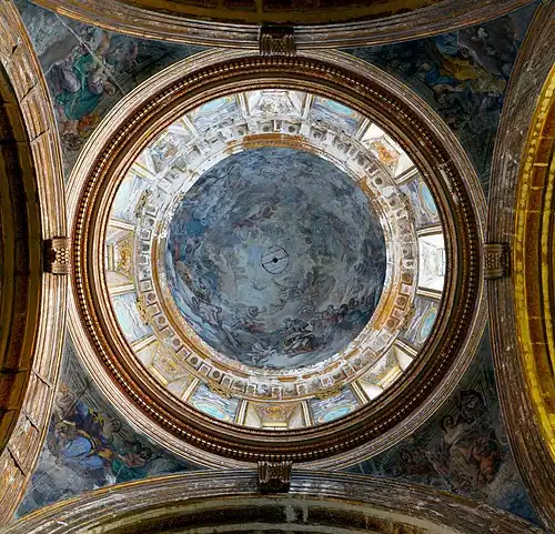 Fresques de Paolo de Matteis dans la coupole de l'église Santa Caterina a Formiello (1712)