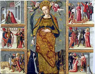 « Épisodes de la vie de sainte Lucie »Quirizio da MuranoPinacoteca, Rovigo.
