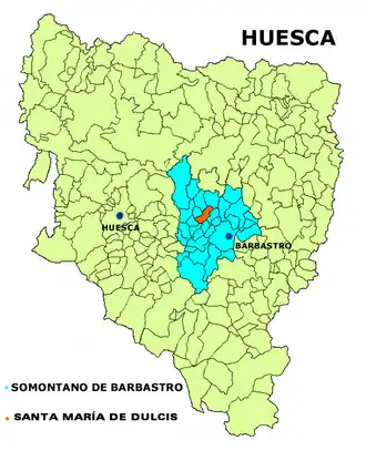 Localisation de Santa María de Dulcis