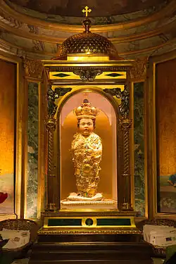 Le  Bambinello dell'Aracoeli (copie depuis 1994).